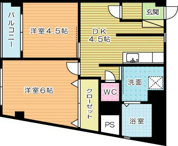 三共ビル 203号室 間取り