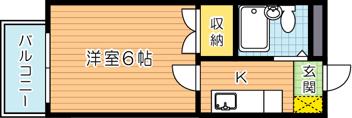 工大前アベニュー 401号室 間取り