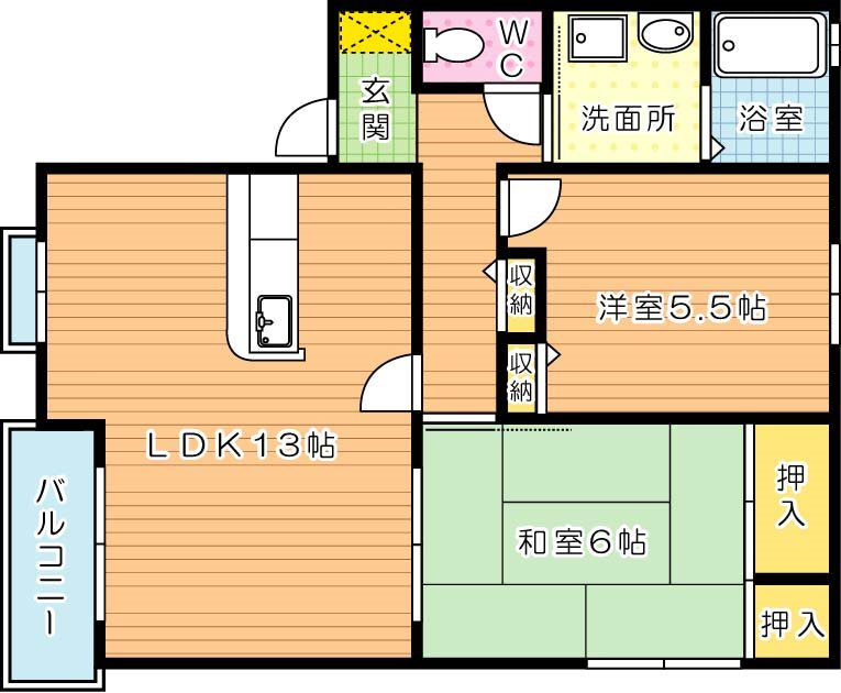 ウィズレイヴォーンⅡ 間取り図