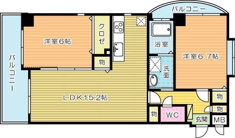サンシャインⅣ 801号室 間取り