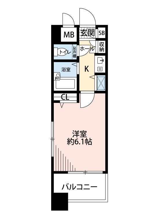 ダイナコート小倉下到津Ⅱ(分譲賃貸) 901号室 間取り