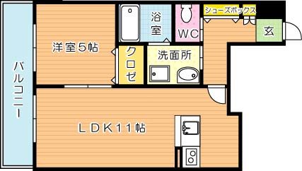 カレントⅡ 間取り図