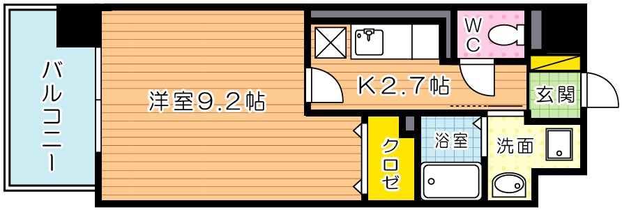 パークサイドヴィラ 402号室 間取り