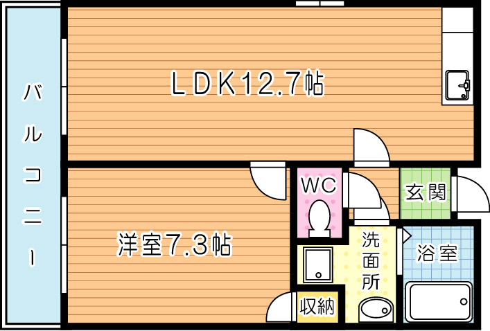 タカフジアパートメント 1005号室 間取り