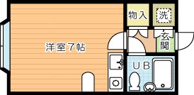 シティルーム大畠 103号室 間取り