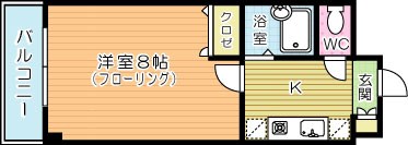 ニューライフ園田 205号室 間取り