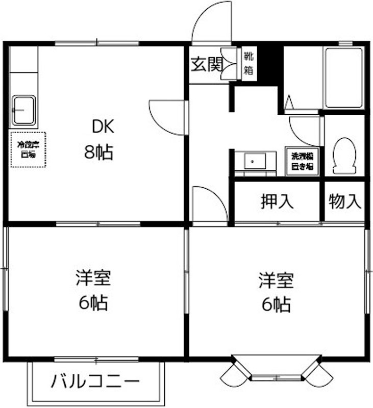 メゾン柏 201号室 間取り
