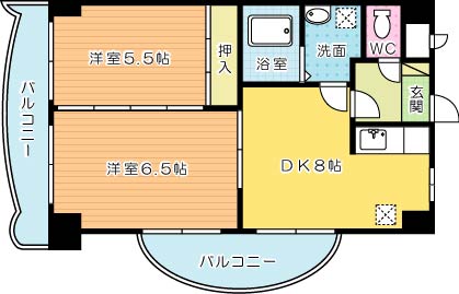 ロイヤルマジェスティ 308号室 間取り