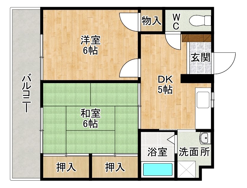 コーポあけだ 301号室 間取り