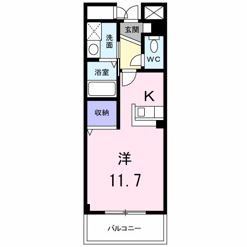プリムローズ 302号室 間取り