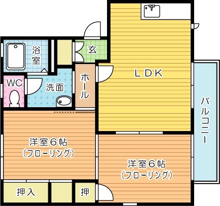 ベルクミッテ　Ｄ棟 201号室 間取り