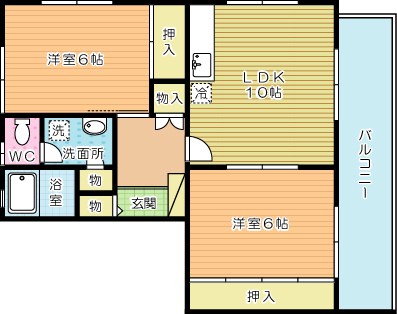 コンフォール２１大谷通り 304号室 間取り