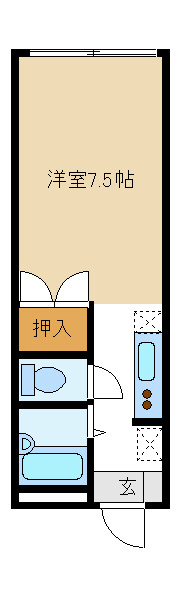 サンセゾン（マンスリーマンション） 間取り