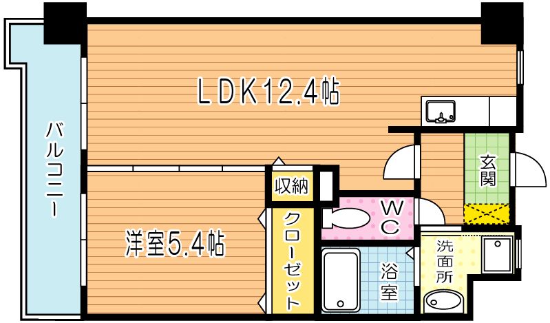 ミーナ原町 803号室 間取り