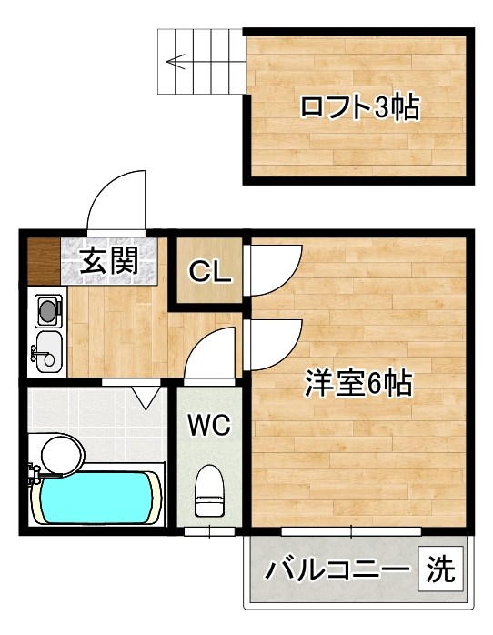 ルネス三萩野 間取り