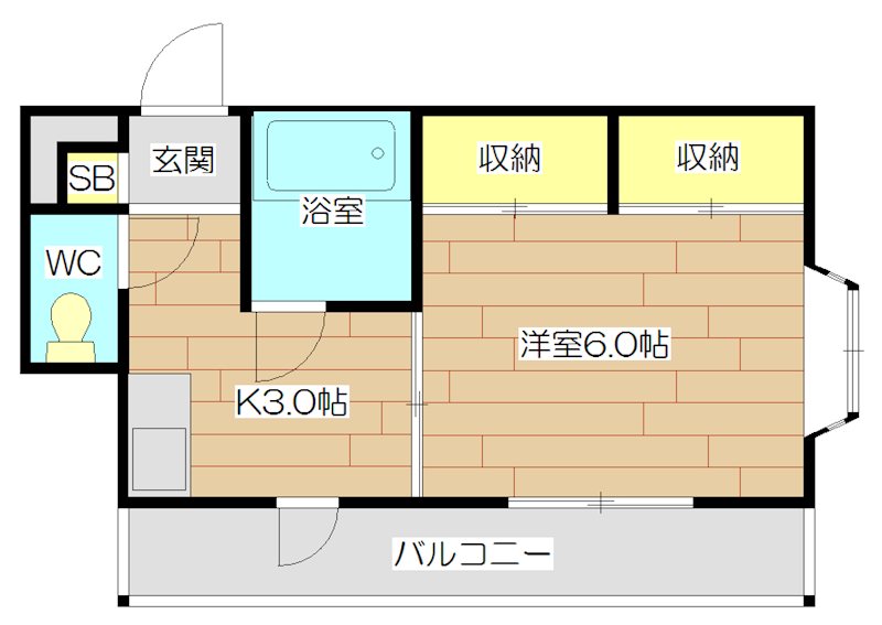 第8プロビナンス村橋 204号室 間取り