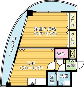 ヒット馬借BLD 201号室 間取り