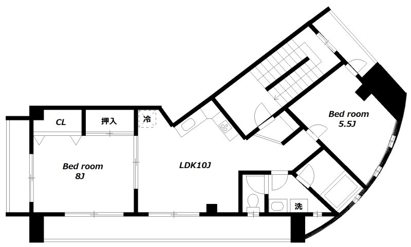 MAISON TSUTSUI 401号室 間取り