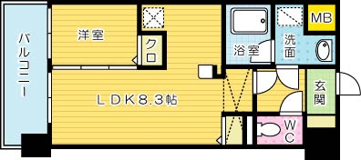 ルネッサンス２１小倉東（分譲賃貸） 902号室 間取り