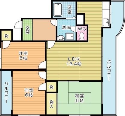 アルゴヴィラージュ高峰 302号室 間取り