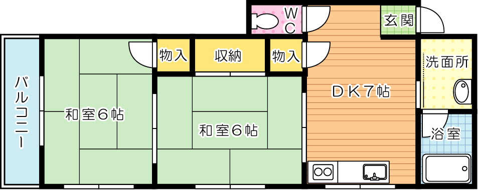 シャトー沖台 間取り図