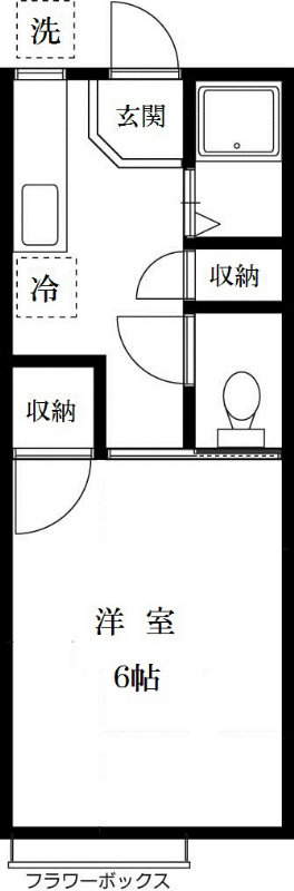 KYパストラル 202号室 間取り