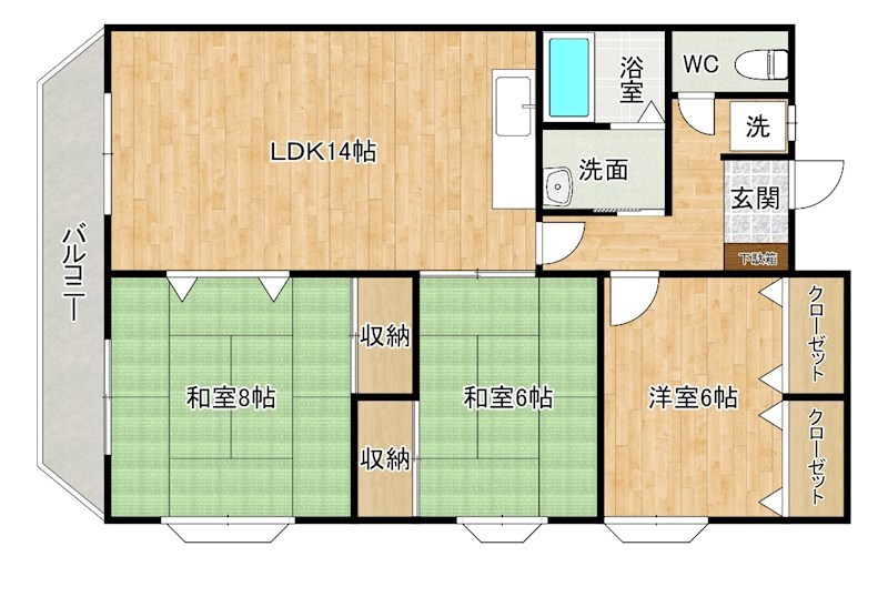 ベルガ徳力新町 間取り