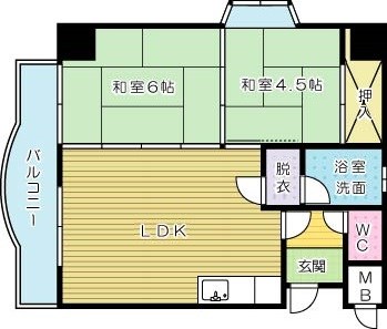 内山第２０ビル 310号室 間取り