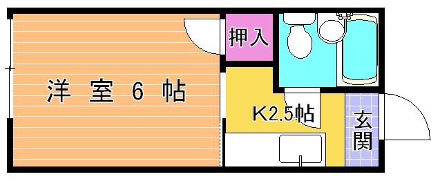 ヤングハイツ１０ 202号室 間取り