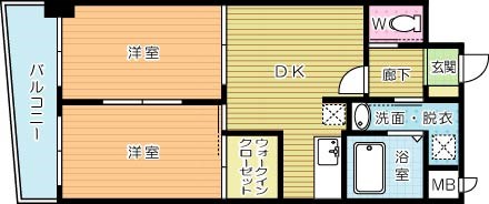 SーFORT小倉 608号室 間取り