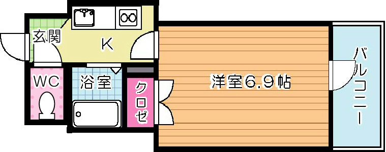スターズ内山 202号室 間取り