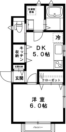 プランドールユウワ 101号室 間取り