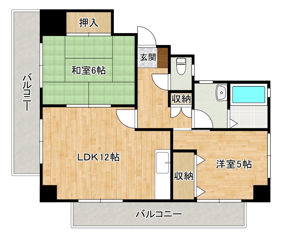 ファミリーハウス勝山 901号室 間取り
