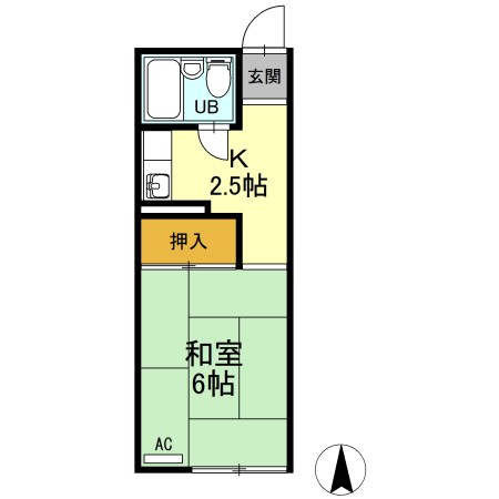 アルカキット葛西 103号室 間取り