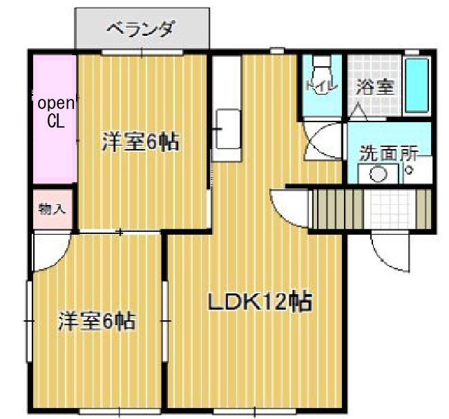 メンバーズタウン紫竹山B棟 間取り