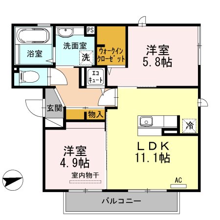 ブランシェメゾン 間取り