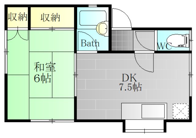 サニーフラット 間取り図
