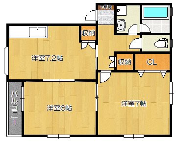 ピュア女池A棟 間取り