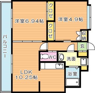 T-FLAT58（ティーフラット58） 間取り図