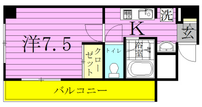 ラニカイビレッジ 201号室 間取り