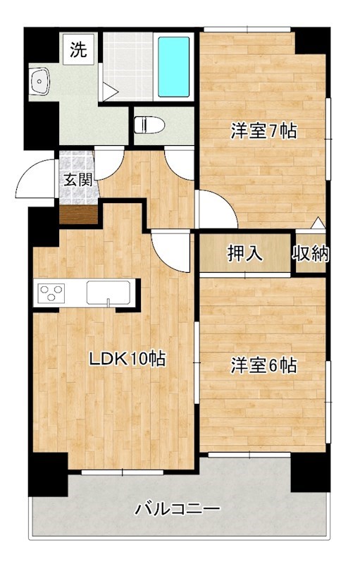 プレステージデル片野　 901号室 間取り