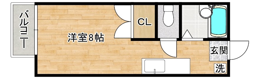 コーポゆう　 202号室 間取り