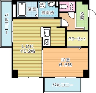 ＣｏＣｏメゾン （ココメゾン） 602号室 間取り