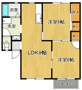 クレール上所Ⅰ 間取り