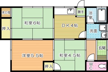 守恒2丁目貸家 間取り