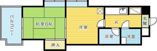 プレジールＫ 301号室 間取り