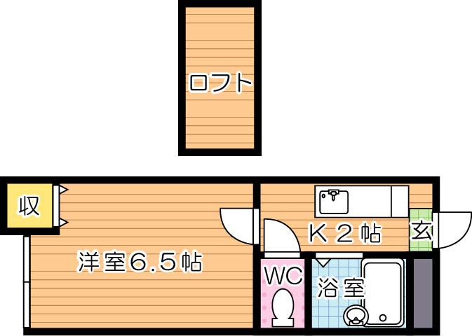 パンシオン森下　Ａ棟 間取り図