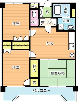 サンラビール小倉 806号室 間取り