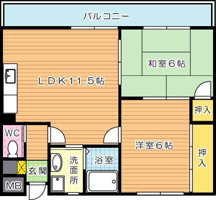 パークヒルズ黒崎 間取り図