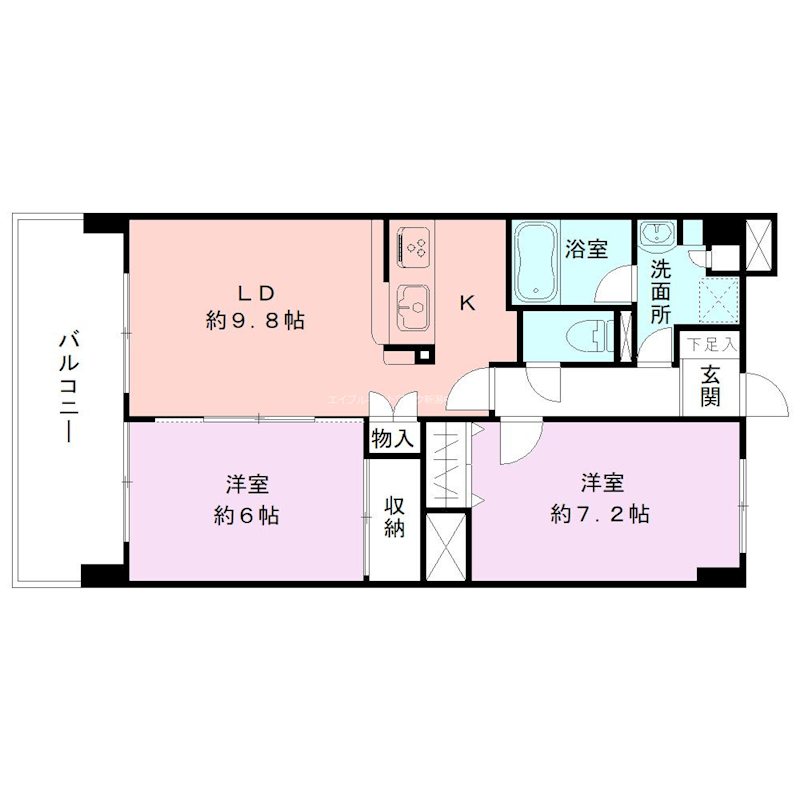 トゥールドゥソレイユ 間取り